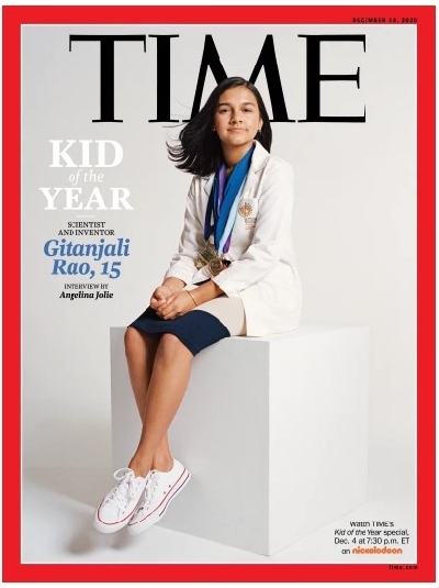 Fifteen-year-old Gitanjali Rao Time magazine's Kid of the Year. (Photo: Courtesy Time)
