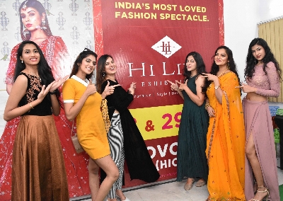 Mannara Chopra- at the Curtain Raiser of "Hi-Life Exhibition"