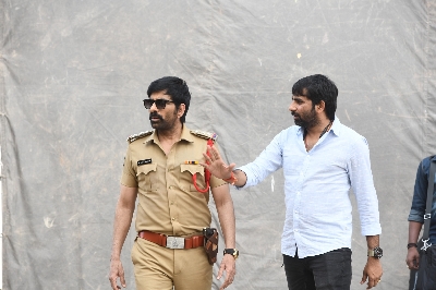 Ravi Teja's Krack Movie Working Stills.