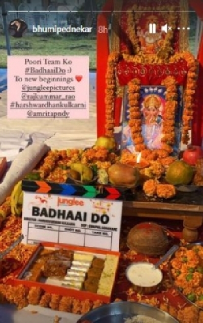 Bhumi Pednekar starts shooting for 