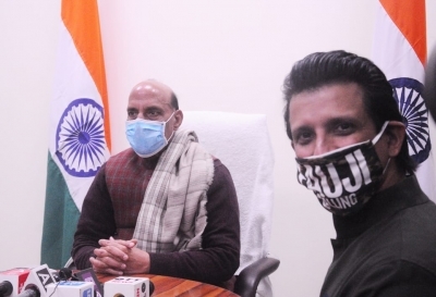 Union Defense minister Rajnath Singh unveiled a trailer of film 