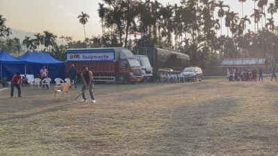 Ayushmann tests his cricketing skills during Northeast shoot