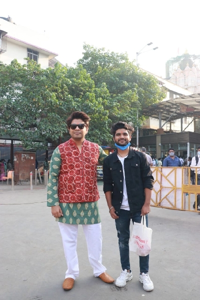 Mumbai: Ankit Tiwari seen at Siddhivinayak Temple on Tuesday, 2nd February 2021.(Photo: IANS/Sanjay Tiwari)