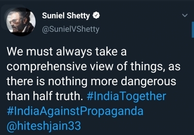 Actor Suniel Shetty was heavily trolled after his recent tweet on the ongoing farmer protests. Talking about the people who have assumed that he was against the farmers, he says such social media behaviour suffocates him.
