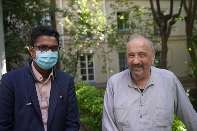 Kamal Haasan mourns loss of Oscar-winning Jean-Claude Carriere.(photo:Twitter)