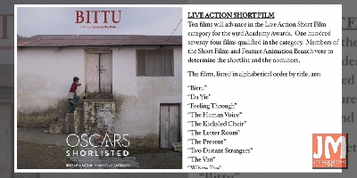 Oscars 2021: Indiaâ€™s â€˜Bittuâ€™ makes it to Live Action Short Film shortlist