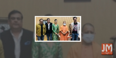 Randeep Hooda, Urvashi Rautela meet Uttar Pradesh CM Yogi Adityanath