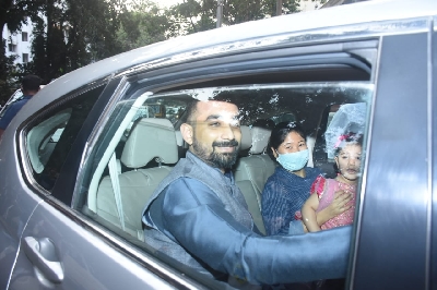 Mumbai: Kunal Deshmukh at Dia Mirza Wedding on Monday 15th February 2021. (Photo: IANS)