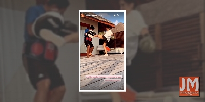 Sanya Malhotra learns Thai boxing during Maldives vacation