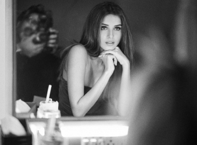 Actress Tara Sutaria looks stunning in a new black and white picture she has shared on social media.