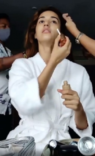Bollywood actress and fitness enthusiast Disha Patani did her make-up for a professional shoot recently, and she is over the moon with the experience. (Instagram)