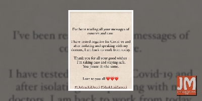 Alia Bhatt: 'Have tested negative for Covid-19'