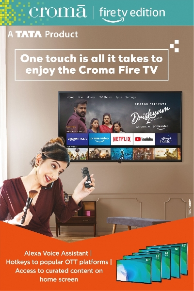 Croma launches a full range of fire TV edition smart LED TVs.