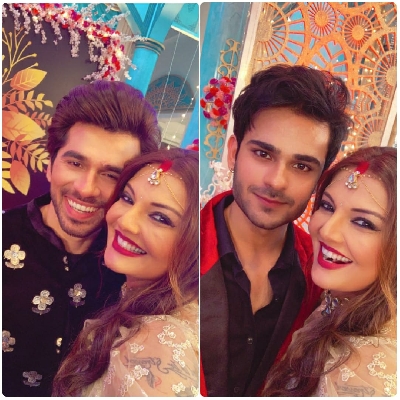 Deepshika with Karan and Jeevansh
