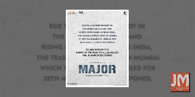 Teaser launch of Adivi Sesh starrer 'Major' postponed