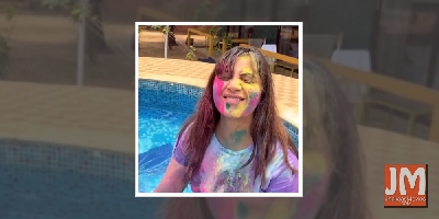 Arshi Khan enjoyed Holi with Goan hues this year