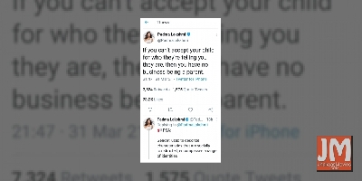 Padma Lakshmi tweets advice to parents of transgender kids