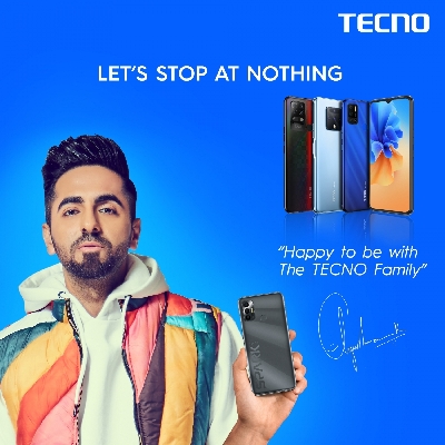 Ayushmann Khurrana roped in as TECNO's India brand ambassador for 2021.
