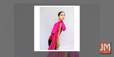 Rakul Preet strikes a pretty pink pose