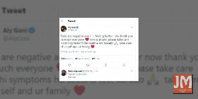 Aly Goni tests negative for Covid-19