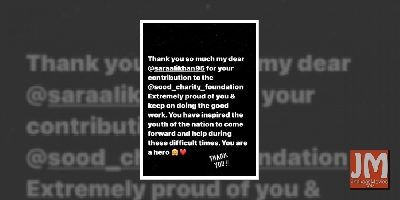 Sonu Sood hails Sara Ali Khan as 'hero' after she donates to his foundation