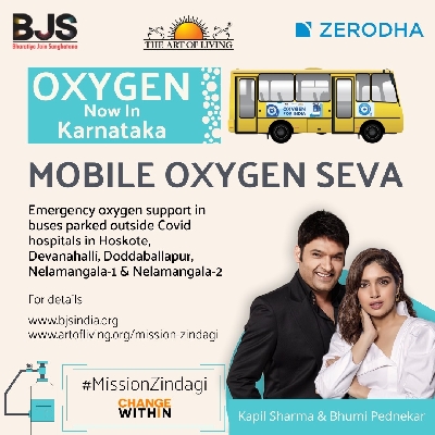 Kapil Sharma, Bhumi Pednekar team up to aid Karnataka with oxygen supply.