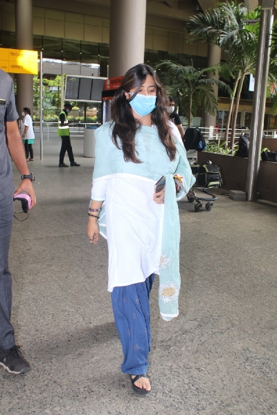 Mumbai: Ekta Kapoor Spotted at Airport Arrival On Monday, 07 June, 2021.(Photo: Sanjay Tiwari)