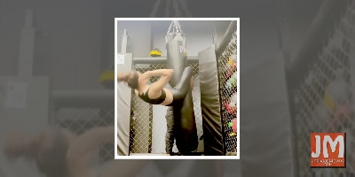 Urvashi shares video of ab workout using punching bag