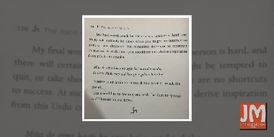 Amitabh Bachchan shares last page of Milkha Singh's book, calls it 'inspiration'