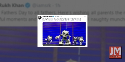 Shah Rukh Khan wishes parents the most beautiful moments with 'lil naughty munchkins'