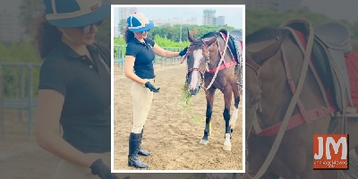 Kangana Ranaut spends her mornings with her horse 'Lightening'