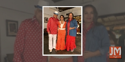 When Shabana Azmi and Javed Akhtar went twinning in red polka dots