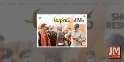 Last schedule of Balakrishna's 'Akhanda' begins