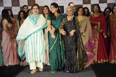 Mumbai: Bollywood actress Waheeda Rehman and Helen attended the event of Rendezvous series in Mumbai on Wednesday, July 14, 2021.(Photo:Sandeep Mahankal/IANS)