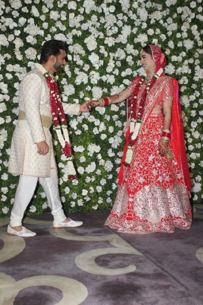 Mumbai: Rahul Vaidya and Disha Parmar Wedding on Friday July 16, 2021.(Photo: Sanjay Tiwari/IANS)