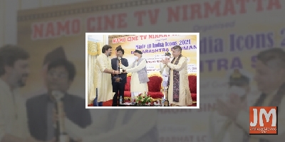 Planet Marathi founder Akshay Bardapurkar felicitated by Maharashtra Governor