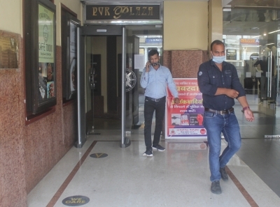 New Delhi : People coming out after watching Chehre movie during the first day first show at Connaught the PVR plaza theatre in New Delhi on Friday, August 27, 2021. (Photo: Wasim Sarvar/IANS)