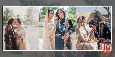 Indo-Pak lesbian couple look regal in fairy tale wedding
