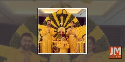 Shilpa Shetty reserves a yellow welcome for Ganpati