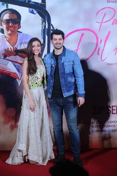 Mumbai: Debutants Karan Deol and Sahher Bambba at the trailer launch of their upcoming film "Pal Pal Dil Ke Paas" in Mumbai, on Sep 5, 2019. (Photo: IANS)