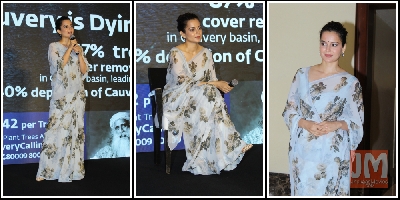 Photo Gallery: Kangana Ranaut at Cauvery Calling campaign
