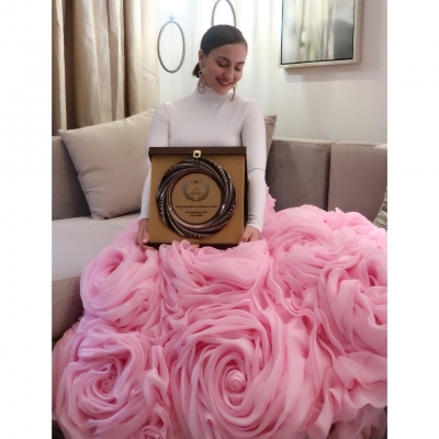 Actress Elli AvrRam says she is on cloud nine after bagging the Breakthrough Bollywood Artist of 2019 award at the India International Excellence Awards (IIEA) held in Dubai.