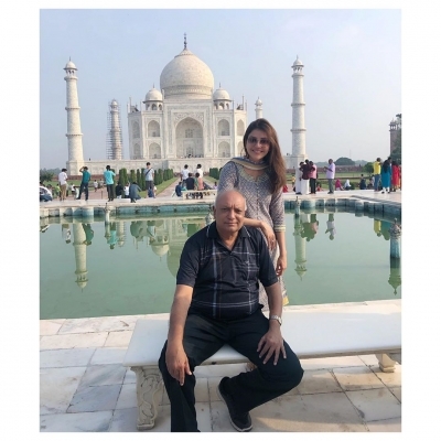 Actress Kajal Aggarwal is visiting the Taj Mahal for the first time and is mesmerised by its beauty. The actress has flooded her Instagram with photos clicked at the stunning heritage monument where she can be seen striking various poses.