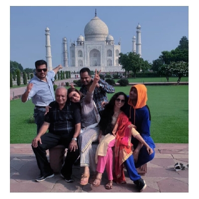 Actress Kajal Aggarwal is visiting the Taj Mahal for the first time and is mesmerised by its beauty. The actress has flooded her Instagram with photos clicked at the stunning heritage monument where she can be seen striking various poses.