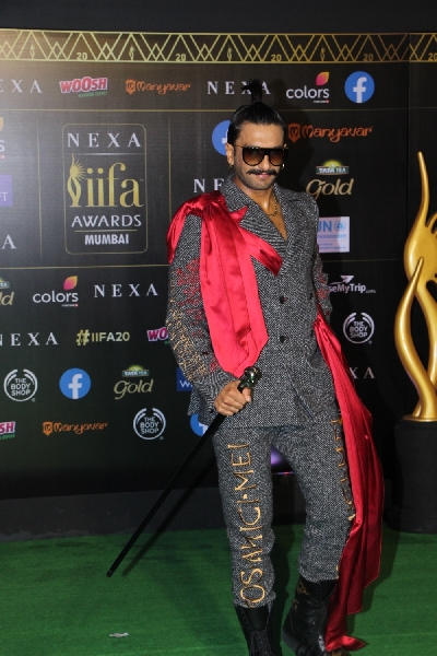Mumbai: Actor Ranveer Singh at the Green Carpet of 20th IIFA Awards, in Mumbai on Sep 18, 2019. (Photo: IANS)