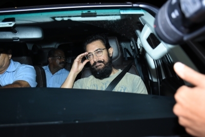 Mumbai: Actor Aamir Khan at the birthday bash of actor Ranbir Kapoor, in Mumbai on Sep 27, 2019. (Photo: IANS)
