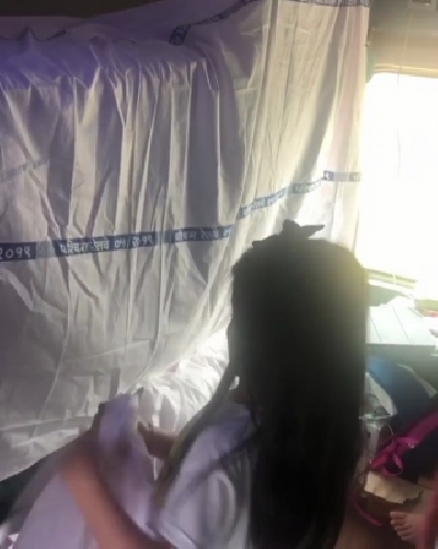 Actor Akshay Kumar, who was accompanied by his daughter Nitara on the special train journey from Mumbai to Delhi for the promotions of his film 