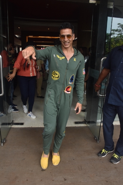 Mumbai: Actor Akshay Kumar during the promotions of his upcoming film "Housefull 4" in Mumbai on Oct 23, 2019. (Photo: IANS)