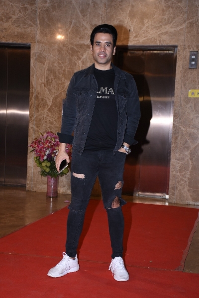 Mumbai: Actor Tusshar Kapoor at filmmaker Ramesh Taurani's Diwali bash in Mumbai on Oct 23, 2019. (Photo: IANS)