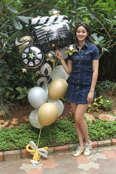 Mumbai: Actress Ananya Pandey celebrates her 21st birthday in Mumbai on Oct 30, 2019. (Photo: IANS)